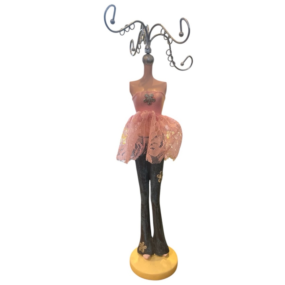 SOLD Pink tutu Y2k girl Jewelry Holder